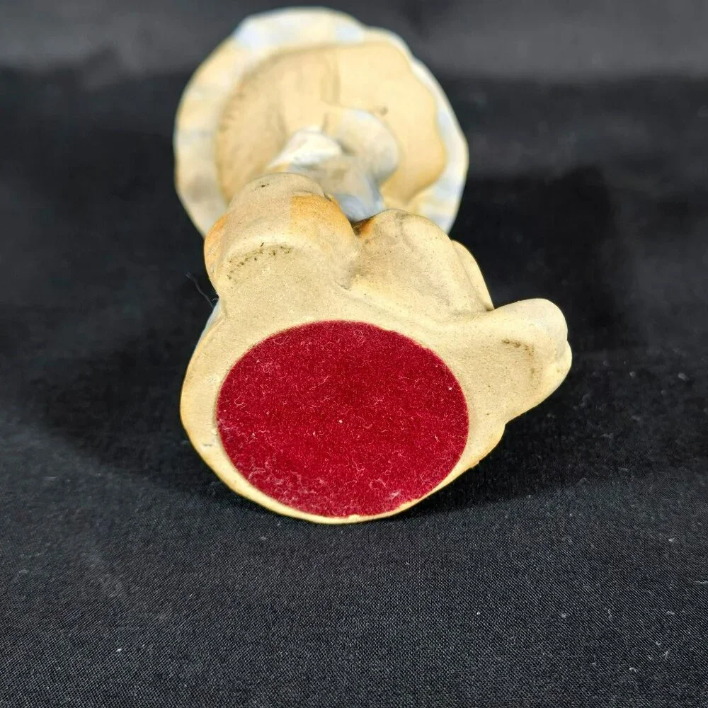 Vintage Poppet Trixie Hippy Blue Hat Girl Figurine Bud Vase Ceramic Japan 4.5" - Picture 5 of 7